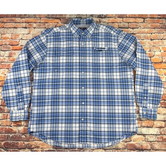 Vinyard Vines Other - Vineyard Vines Harbor Shirt Mens L Blue Plaid Long Sleeve Vented Button Down